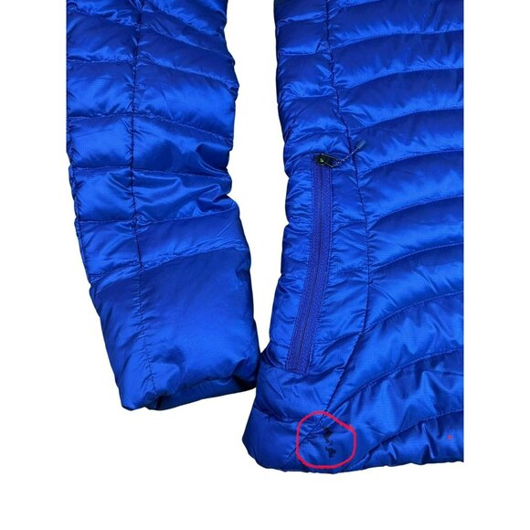 North Face Summit Series Jacket Women XS Purple 800 Pro Down Hooded Pertex Quant - Picture 14 of 16